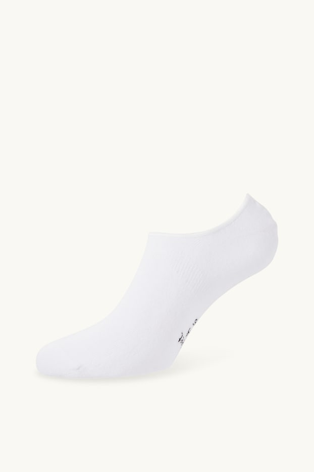 Heren - Set van 3 paar - voetenkousjes - wit