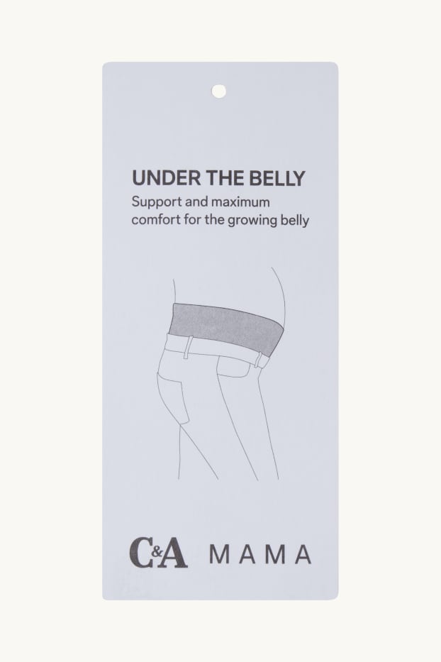 Donna - Bermuda premaman - misto lino - arricciature - blu scuro