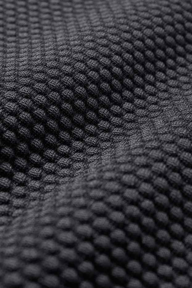 Dames - Bikinibroek - high waist - LYCRA® XTRA LIFE™ - met structuur - zwart