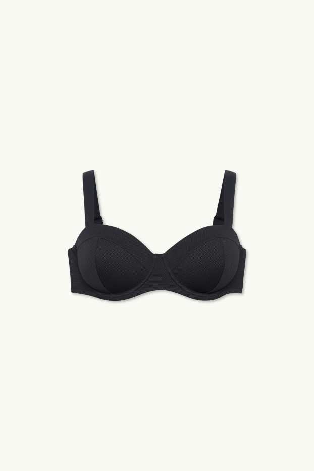 Femei - Top bikini cu armătură - vătuit - LYCRA® XTRA LIFE™ - negru