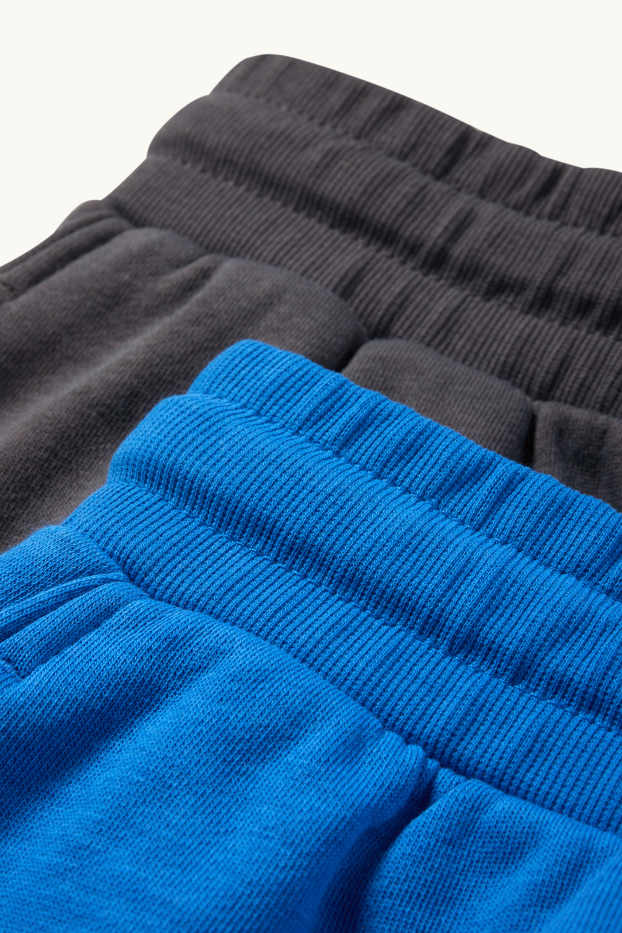 Femmes - Lot de 2 - shorts basiques en molleton - bleu