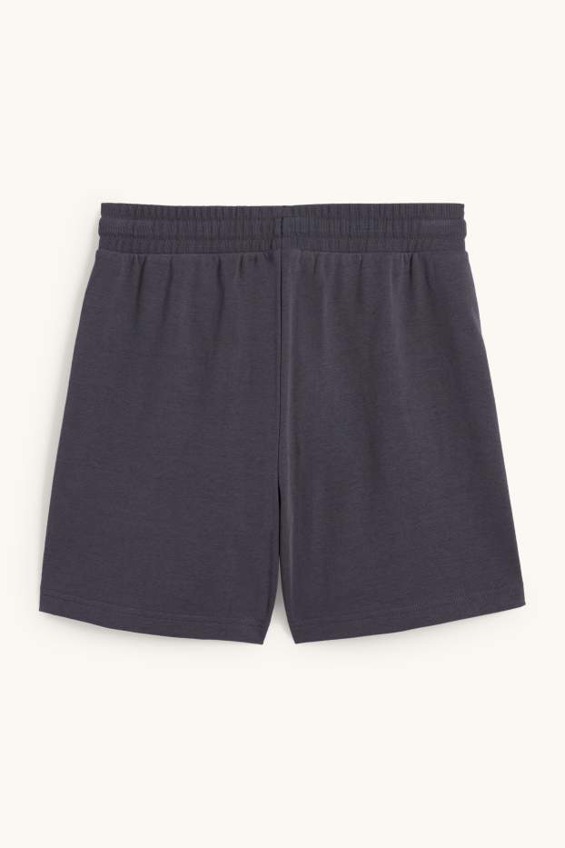 Femmes - Short en molleton - gris foncé