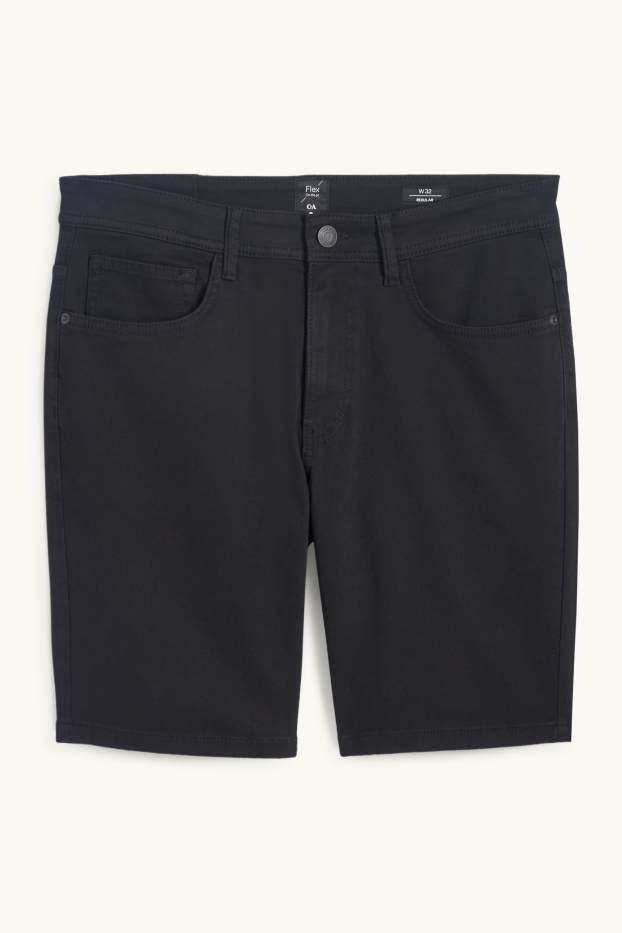Uomo - Bermuda - Flex - nero