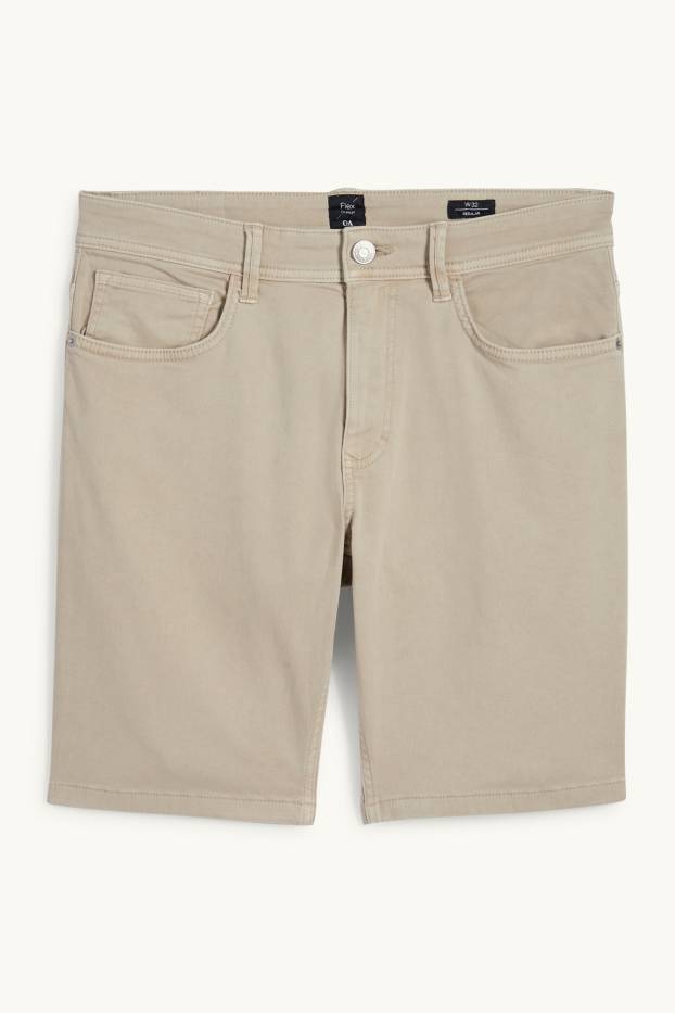 Uomo - Bermuda - Flex - LYCRA® - beige chiaro