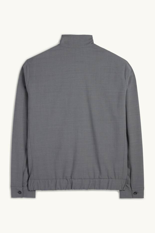 Home - Caçadora - Flex - mescla de llana verge - gris