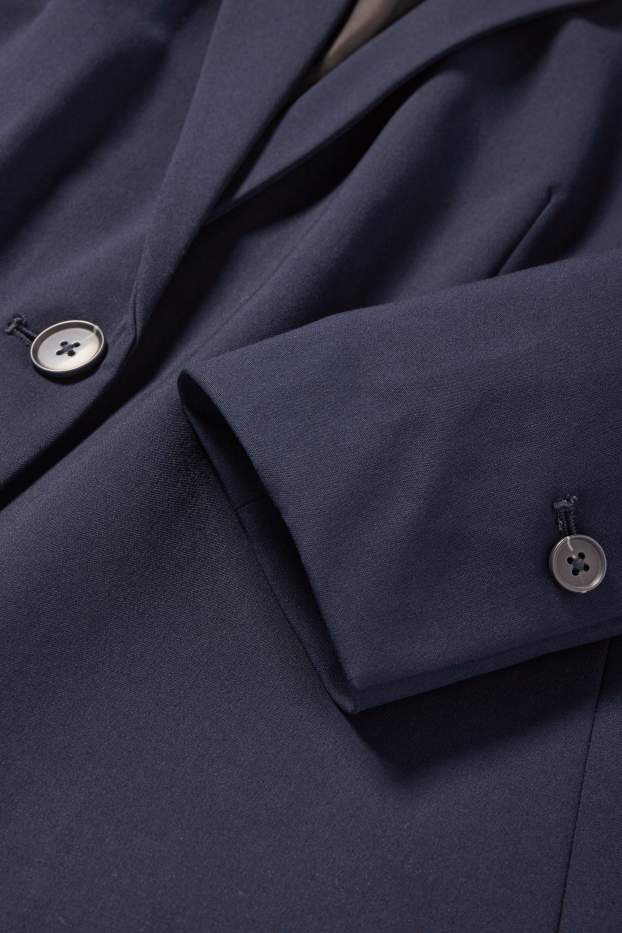 Femei - Blazer office - cambrat - albastru închis