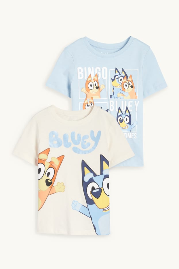 Nen - Paquet de 2 - Bluey - samarreta de màniga curta - blau clar