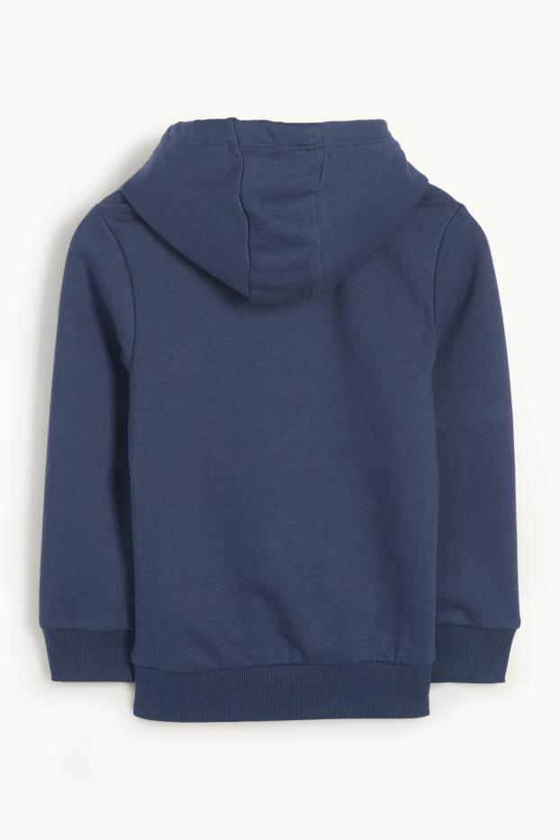 Enfants garçons - Minecraft - sweat à capuche - bleu foncé
