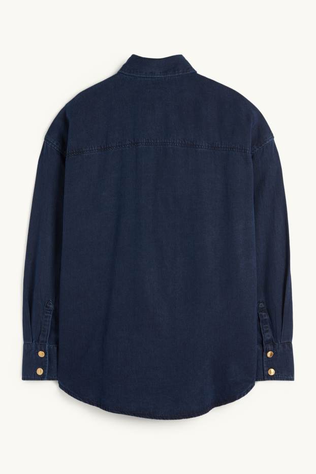 Femei - Bluză din denim - denim-albastru închis