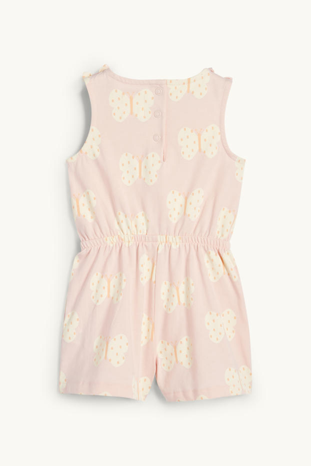Bébés filles - Papillon - combinaison pour bébé - rose