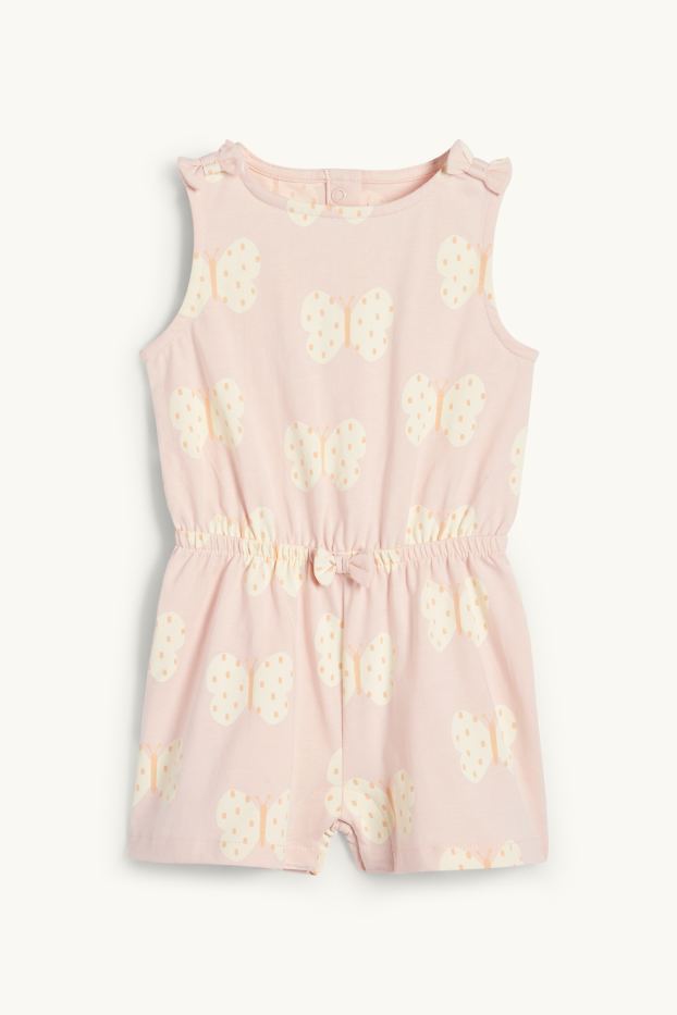 Bébés filles - Papillon - combinaison pour bébé - rose