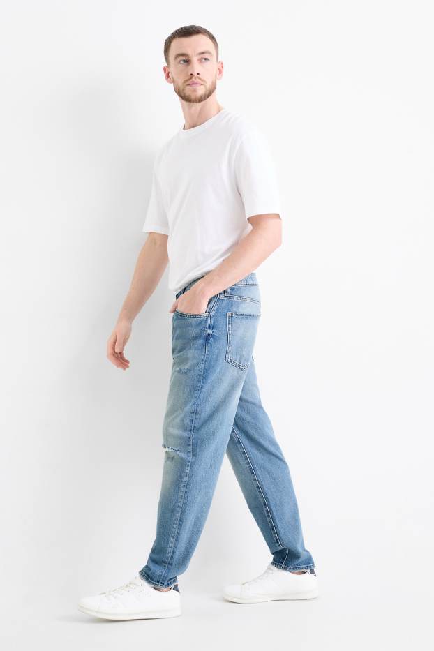 Men - Relaxed tapered jeans - blue denim