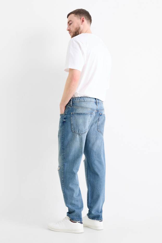Men - Relaxed tapered jeans - blue denim