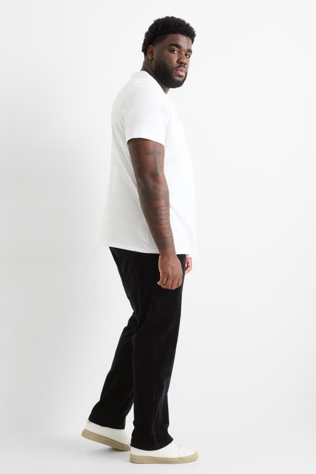 Home - Pantalons de pana - regular fit - negre
