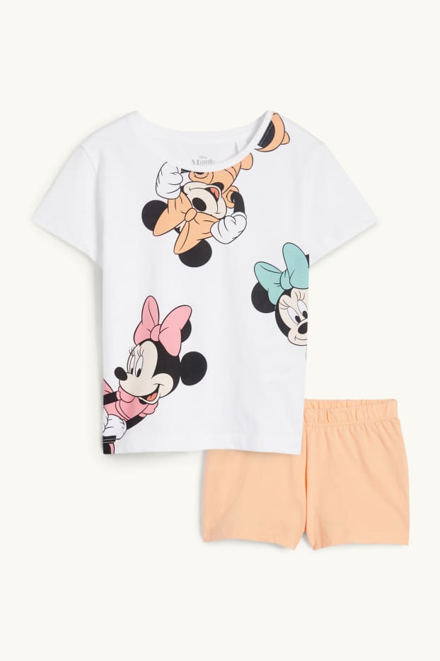 Nena - Minnie Mouse - pijama d’estiu - 2 peces - blanc trencat