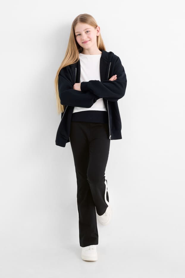 Nena - Leggings acampanats - negre
