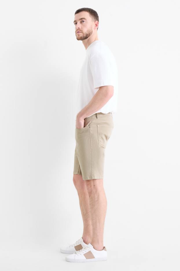 Uomo - Bermuda - Flex - LYCRA® - beige chiaro