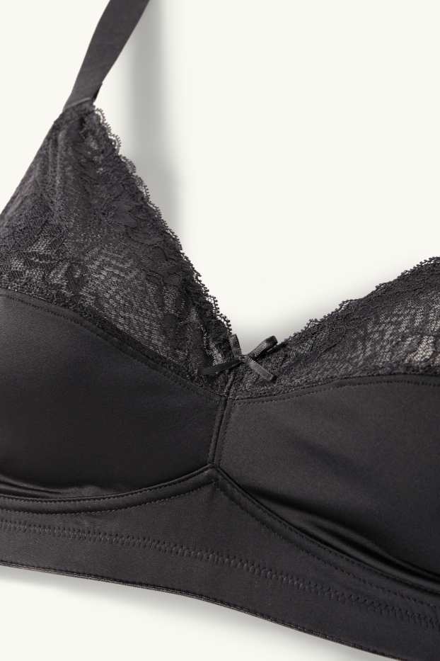 Dámské - Zmenšující podprsenka bez kostic - černá