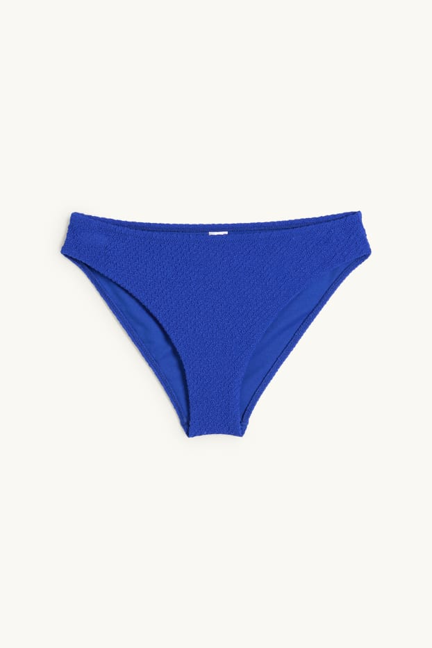 Dona - Calces de biquini - mid waist - LYCRA® XTRA LIFE™ texturades - blau