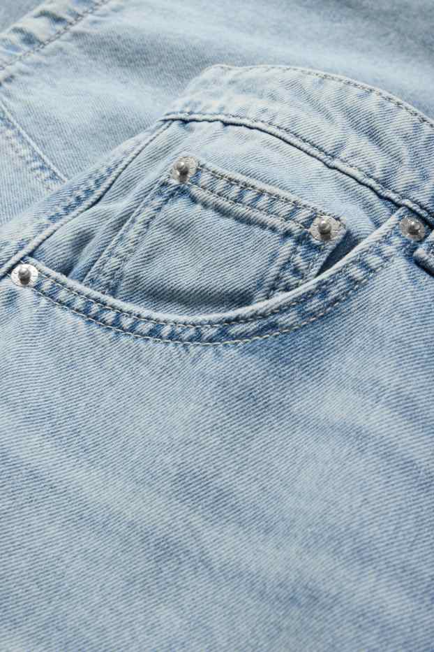 Dámské - Balloon jeans - mid waist - džíny - světle modré