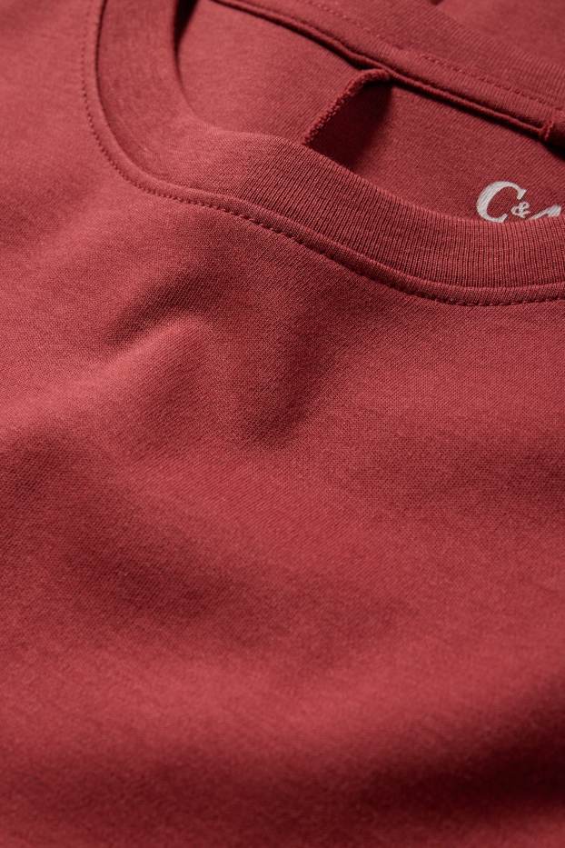 Dona - Vestit estil samarreta - bordeus