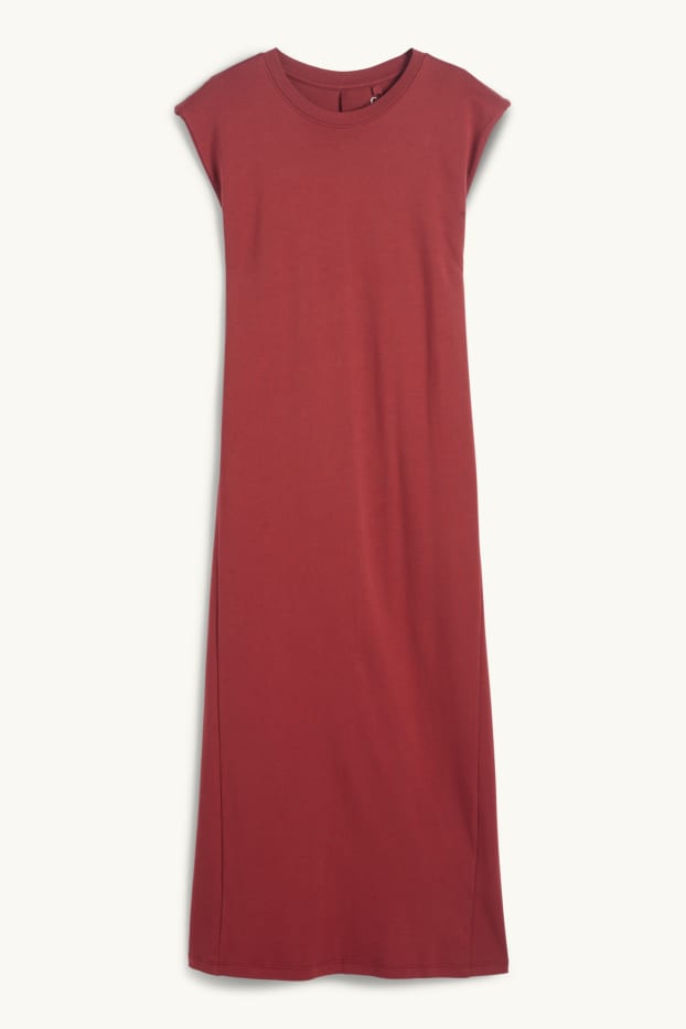 Dona - Vestit estil samarreta - bordeus