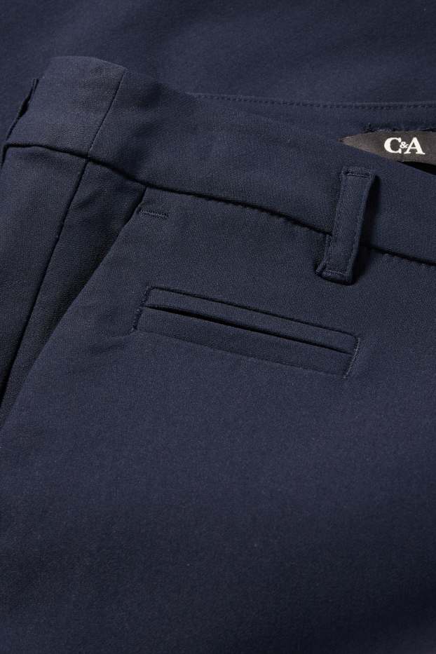 Mujer - Pantalón pirata - mid waist - slim fit - azul oscuro