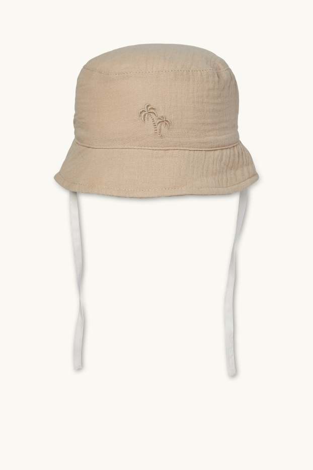 Bébés garçons - Palmiers - bob pour bébé - beige