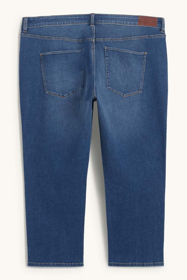 Women - Slim jeans - mid-rise waist - blue denim
