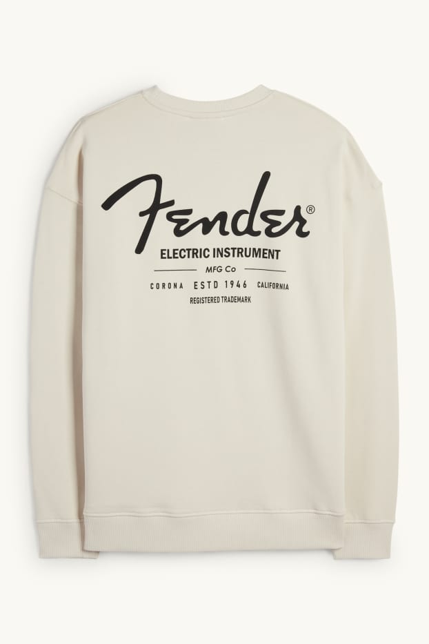 Men - Sweatshirt - Fender - light beige