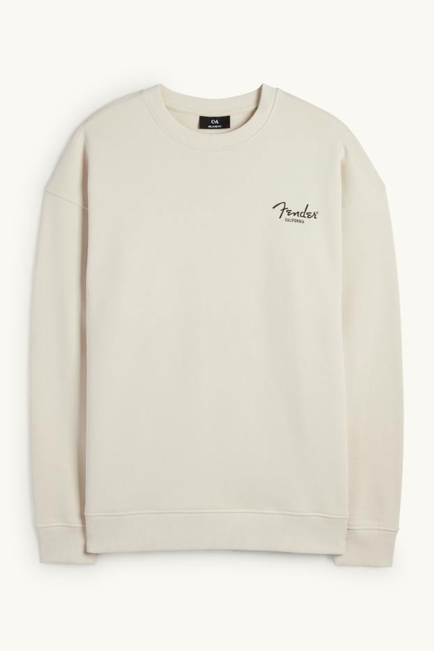 Men - Sweatshirt - Fender - light beige