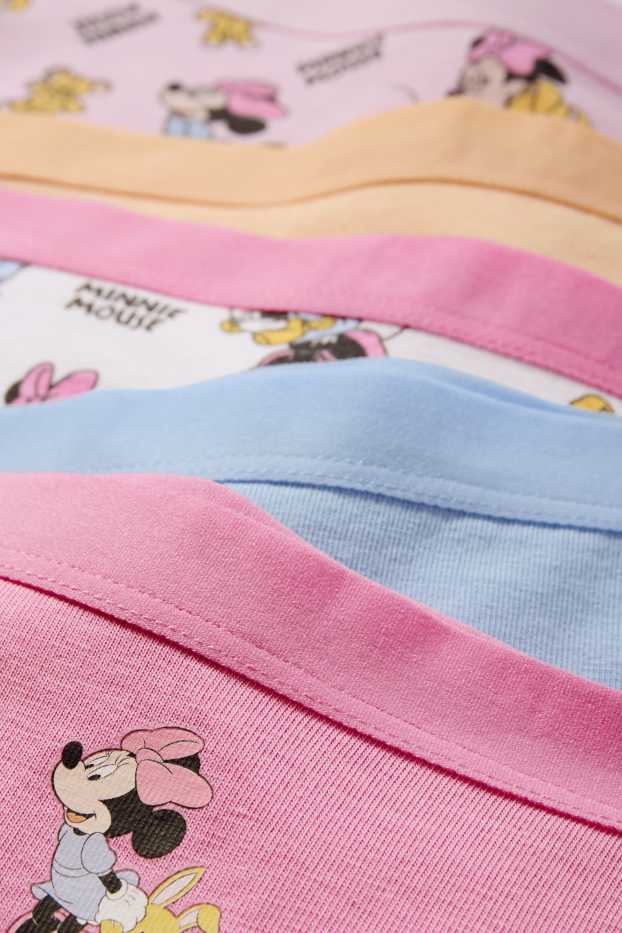 Enfants filles - Lot de 5 - Minnie Mouse - caleçons - rose