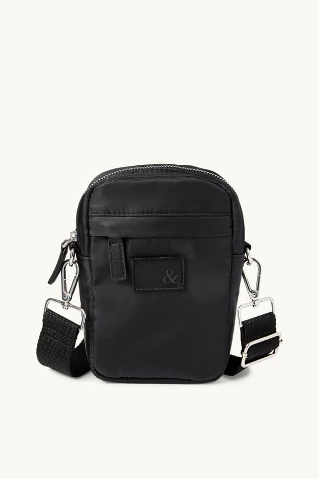 Home - Bandolera petita amb corretja extraïble - negre