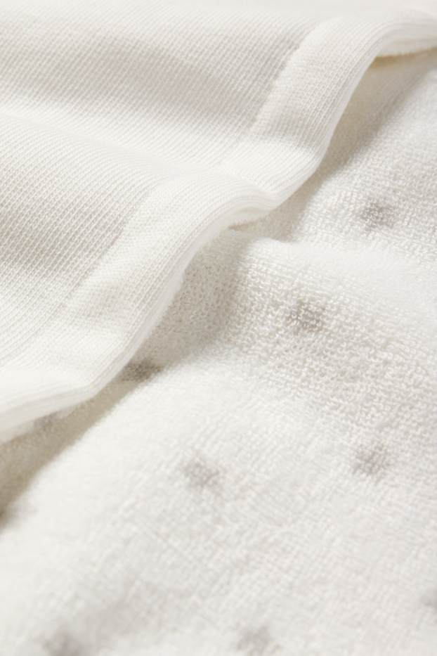 Children Boys - Bathrobe with hood - white