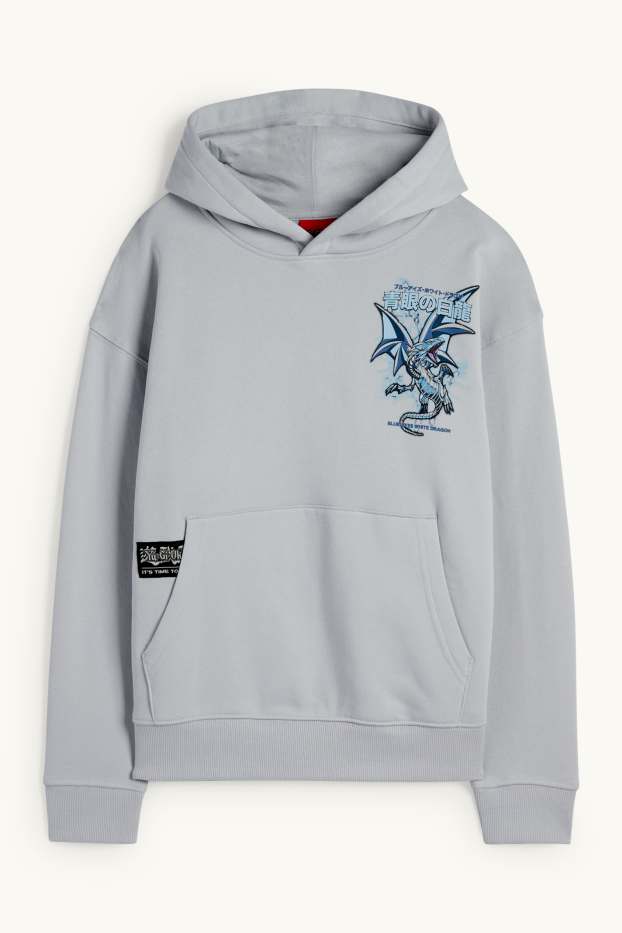 Niños - Yu-Gi-Oh! - sudadera con capucha - gris claro