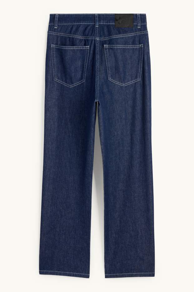 Dámské - Baggy jeans - mid waist - džíny - tmavomodré