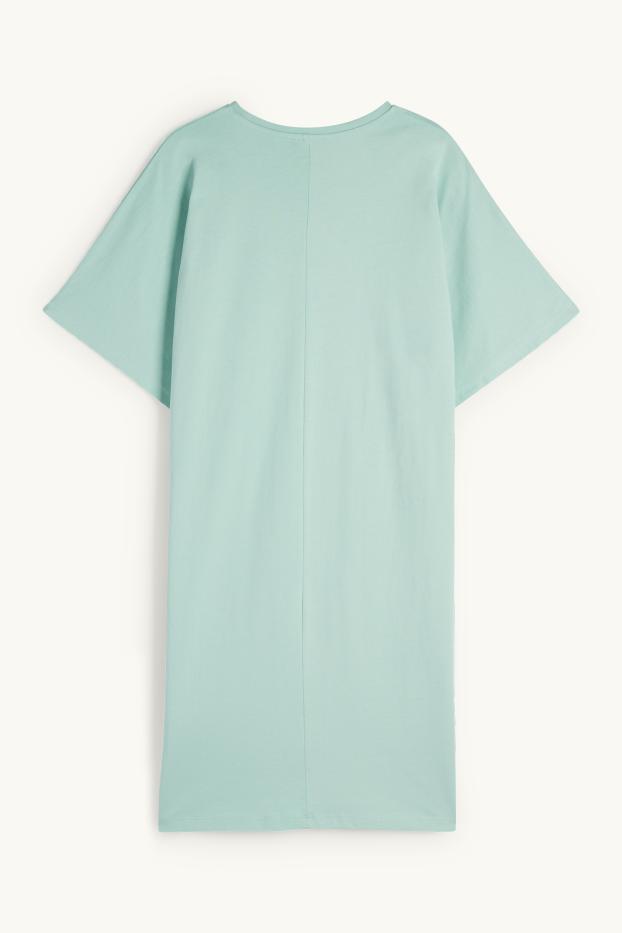 Dona - Vestit estil samarreta - verd clar