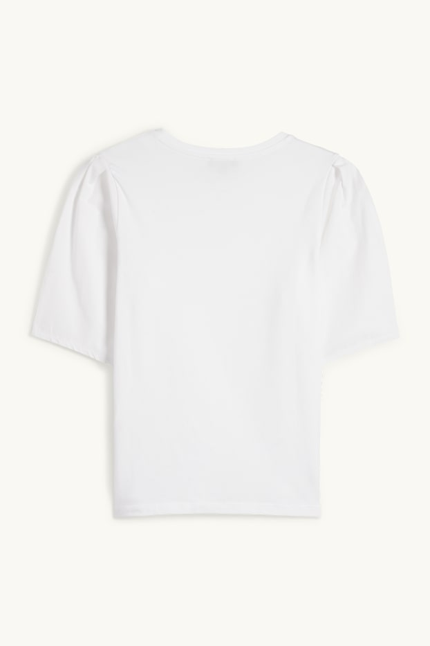 Women - T-shirt - regular fit - white