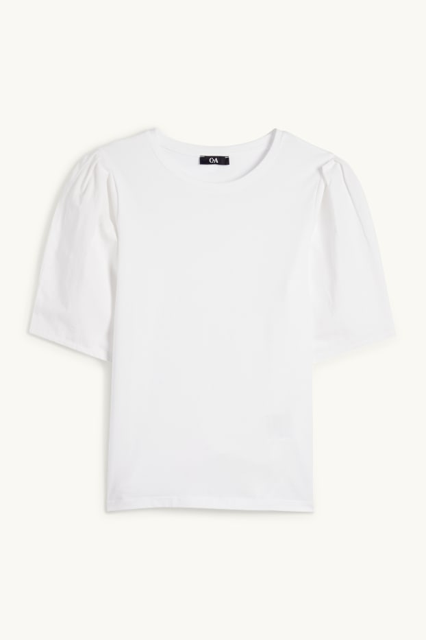Women - T-shirt - regular fit - white