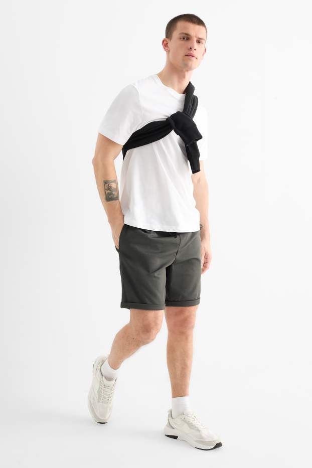 Mężczyźni - Szorty - ciemnozielony