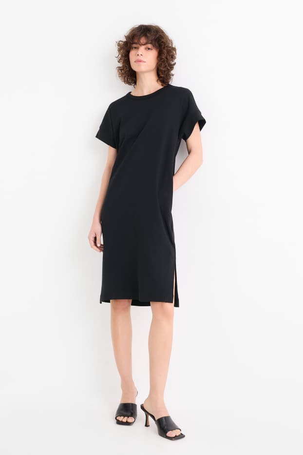 Donna - Vestito a t-shirt - nero