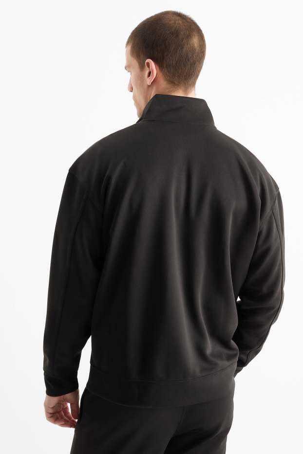 Hommes - Sweat zippé de sport - noir