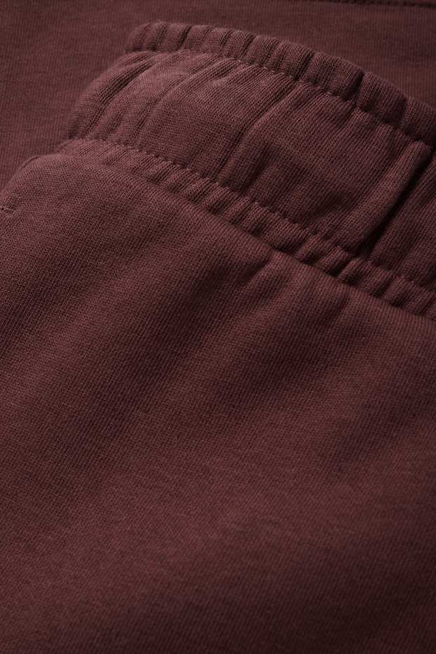 Home - Pantalons curts de xandall - marró fosc