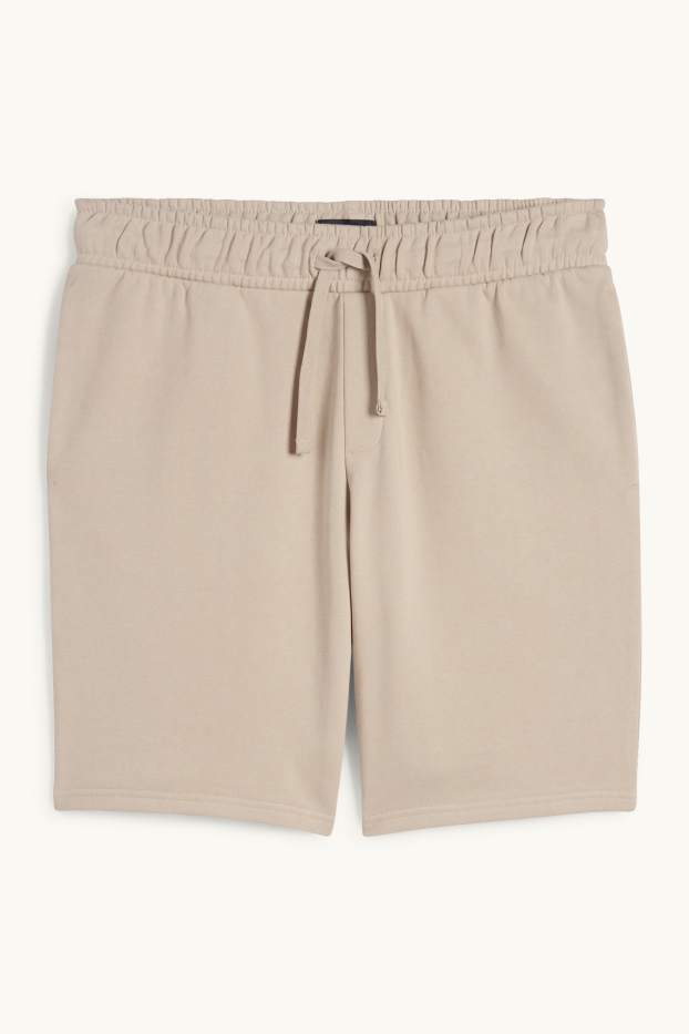 Herren - Sweatshorts - hellbeige