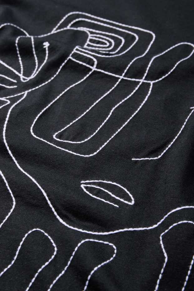 Women - T-shirt - regular fit - black