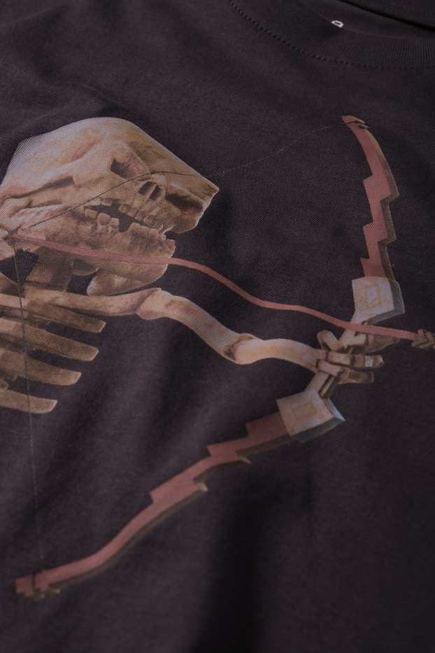 Kinder Jungen - Minecraft - Kurzarmshirt - dunkelgrau