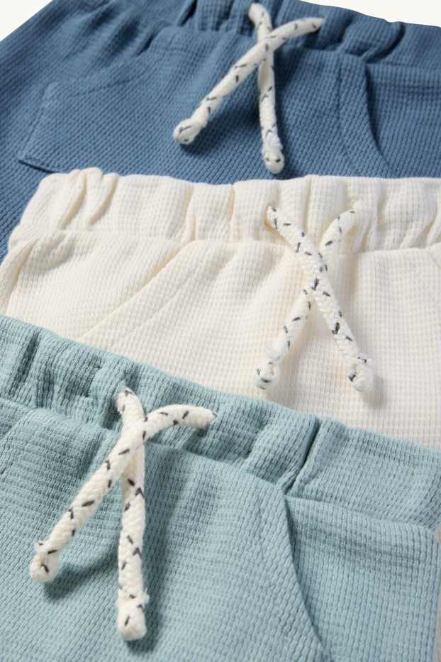 Baby Boys - Multipack of 3 - baby shorts - textured - cremewhite