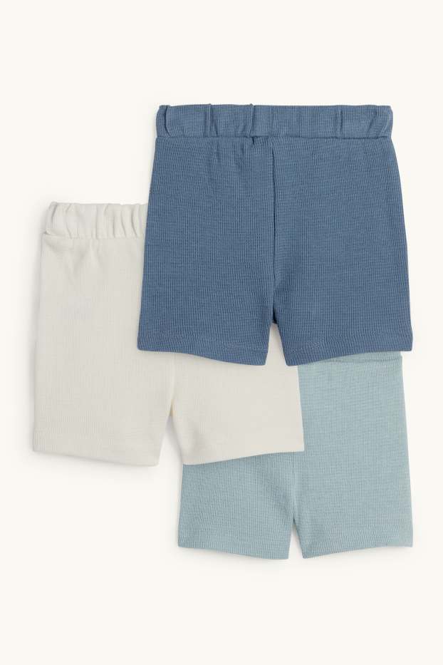 Baby Boys - Multipack of 3 - baby shorts - textured - cremewhite