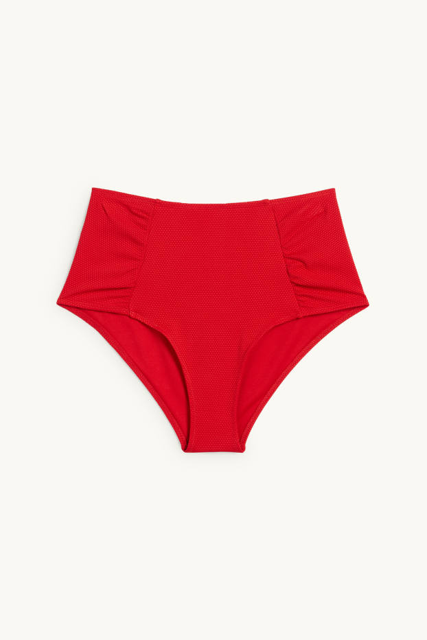Damen - Bikini-Hose - High Waist - LYCRA® XTRA LIFE™ - rot