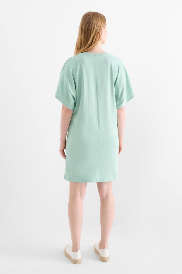 Dona - Vestit estil samarreta - verd clar